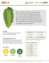 BRU-1 Hop Profile and Data Sheet