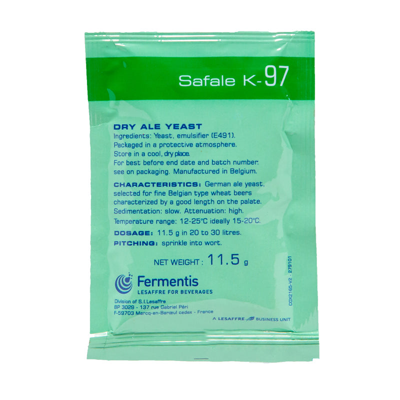 Fermentis Safale K-97 German Ale Dry Yeast 11.5g